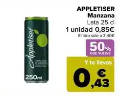 Carrefour Appletiser - manzana oferta