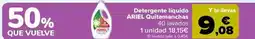 Carrefour Ariel - detergente liquido quitamanchas oferta