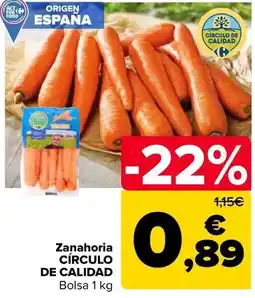 Carrefour Círculo de calidad - zanahoria oferta