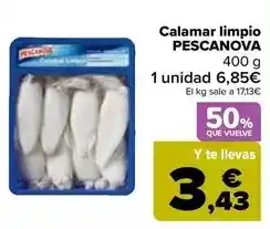 Carrefour Pescanova - calamar limpio oferta
