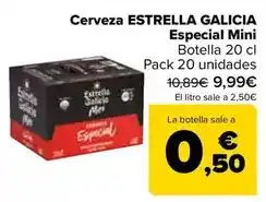 Carrefour Estrella galicia - cerveza especial mini oferta