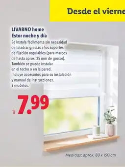 Lidl LIVARNO HOME Estor noche y día oferta
