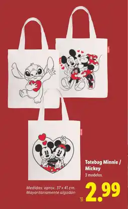 Lidl Totebag Minnie / Mickey oferta