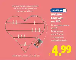 Lidl LIVARNO Portafotos con LED oferta