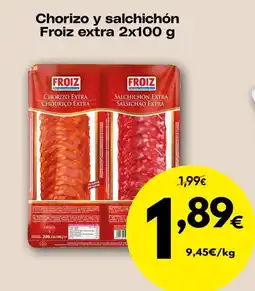 FROIZ FROIZ Chorizo y salchichón extra oferta