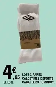 E.Leclerc Umbro - calcetines deporte caballero oferta
