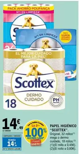E.Leclerc Scottex - papel higiénico oferta