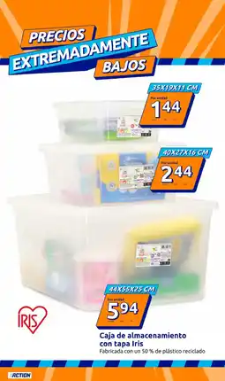 Action Caja de almacenamiento con tapa Iris oferta
