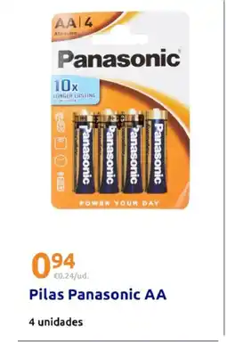 Action Pilas Panasonic AA oferta