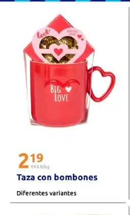Action Taza con bombones oferta