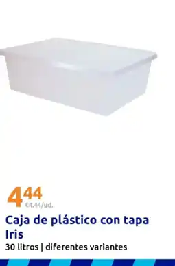 Action Caja de plástico con tapa Iris oferta