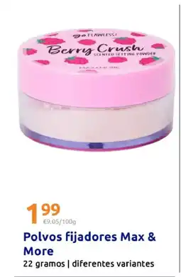 Action Polvos fijadores Max & More oferta