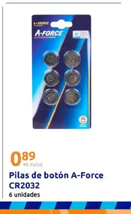 Action Pilas de botón A-Force CR2032 oferta