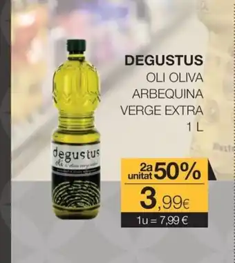 DEGUSTUS Oli oliva arbequina verge extra