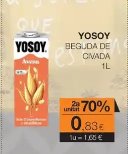 Plusfresc YOSOY Beguda de civada oferta