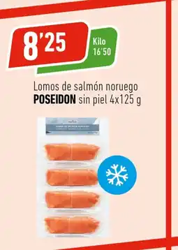 Supermercados Deza POSEIDON Lomos de salmón noruego sin piel oferta