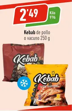 Supermercados Deza KEBAB de pollo o vacuno oferta