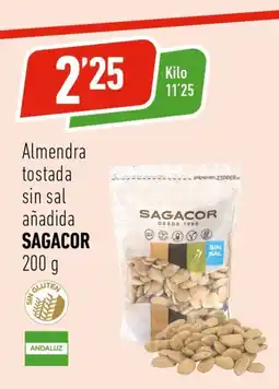 Supermercados Deza SAGACOR Almendra tostada sin sal añadida oferta