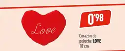 Supermercados Deza LOVE Corazón de peluche oferta