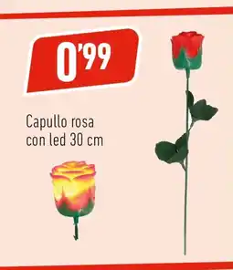 Supermercados Deza Capullo rosa con led oferta