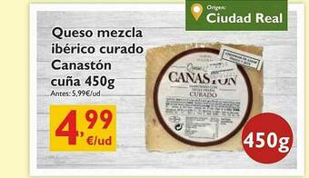 Supermercados La Despensa Queso Mezcla Ibérico Curado Canastón Cuña oferta