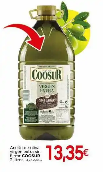 Supermercados Piedra Aceite De Oliva Virgen Extra Sin Filtrar Coosur oferta