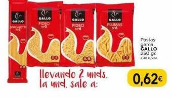 Supermercados Piedra Pastas Gama Gallo oferta