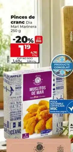 Dia DIA MARI MARINERA Pinces de cranc oferta