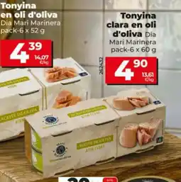 Dia DIA MARI MARINERA Tonyina clara en oli d'oliva oferta