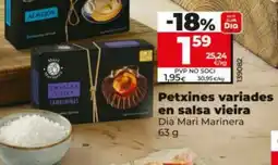 Dia DIA MARI MARINERA Petxines variades en salsa vieira oferta