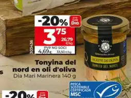Dia DIA MARI MARINERA Tonyina del nord en oli d'oliva oferta