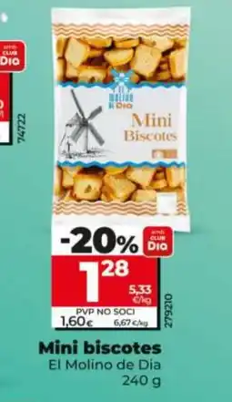 Dia EL MOLINO DE DIA Mini biscotes oferta