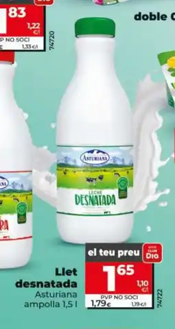 Dia ASTURIANA Llet desnatada oferta