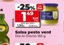 Dia DIA AL DIANTE Salsa pesto verd oferta