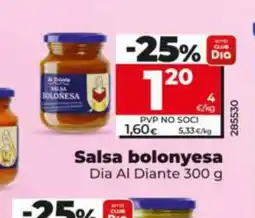 Dia DIA AL DIANTE Salsa bolonyesa oferta