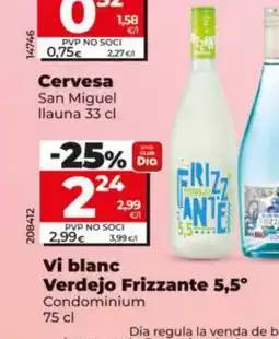 Dia CONDOMINIUM Vi blanc Verdejo Frizzante 5,5° oferta