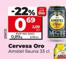 Dia AMSTEL Cervesa Oro oferta