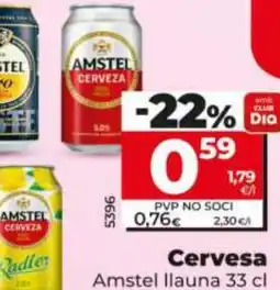 Dia AMSTEL Cervesa oferta