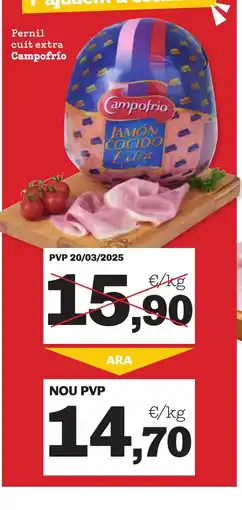 Sorli CAMPOFRIO Pernil cuit extra oferta
