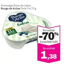 Sorli BURGO DE ARIAS Formatge fresc de cabra oferta