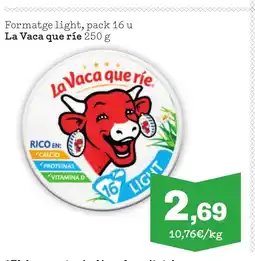 Sorli LA VACA QUE RIE Formatge light, pack 16 u oferta