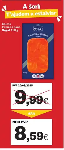 Sorli ROYAL Salmó fumat a daus oferta