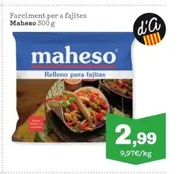 Sorli MAHESO Farciment per a fajites oferta