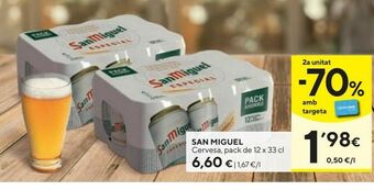 Caprabo Cerveza san miguel oferta