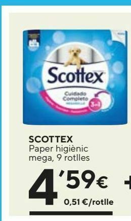 Caprabo Papel higiénico scottex oferta