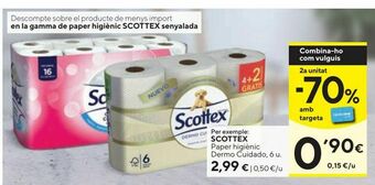 Caprabo Papel higiénico scottex oferta