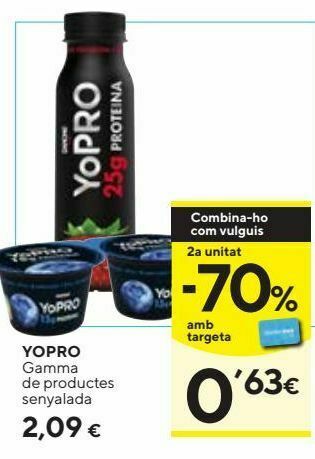 Caprabo Yogur yopro oferta