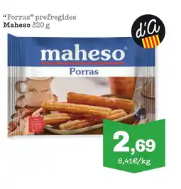 Sorli MAHESO Porras prefregides oferta
