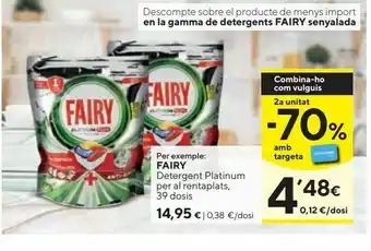 Caprabo Detergente en polvo fairy oferta