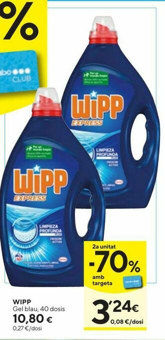 Caprabo Detergente gel wipp oferta